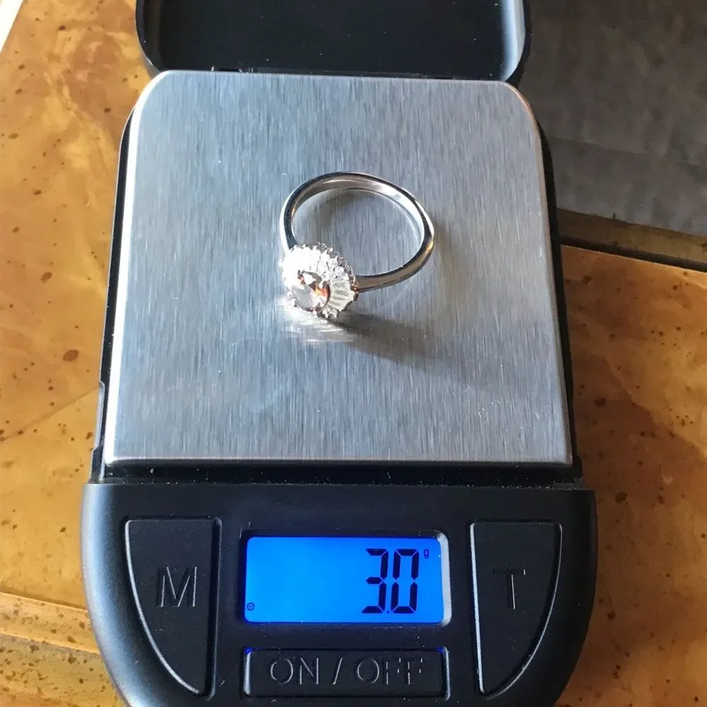 Natural Andalusite Sterling Silver Halo Ring Size 8